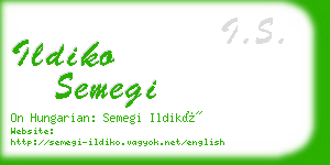 ildiko semegi business card